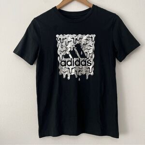 Adidas Black Short Sleeve Tee size M 10-12
